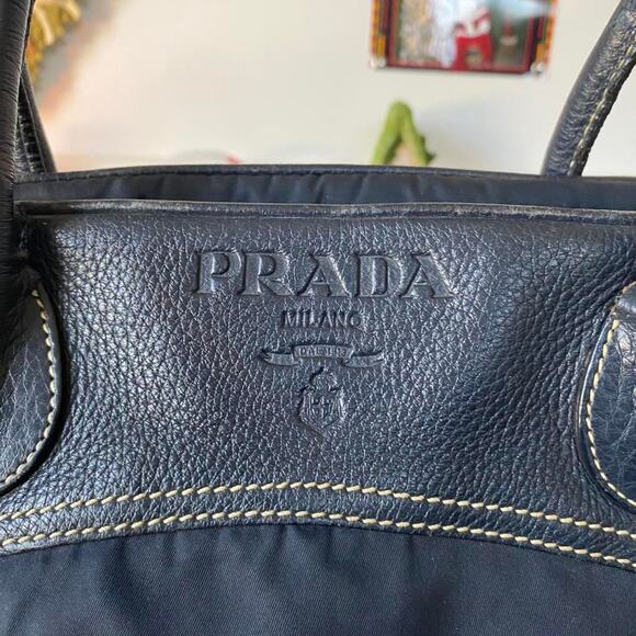 Prada tessuto leather boston - Picture 2 of 8